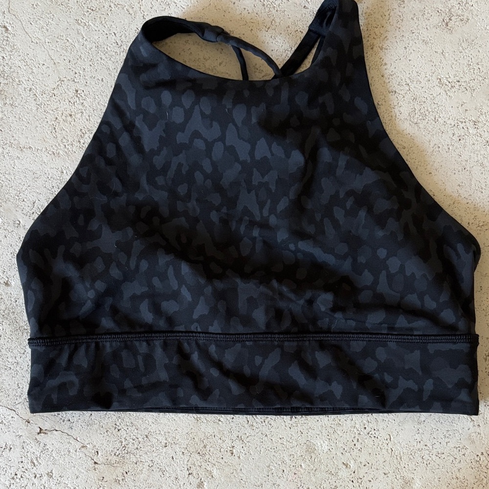 Lululemon Athletica Dark Patterned Sports Bra